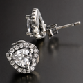 Floating Crystal Heart | Earring